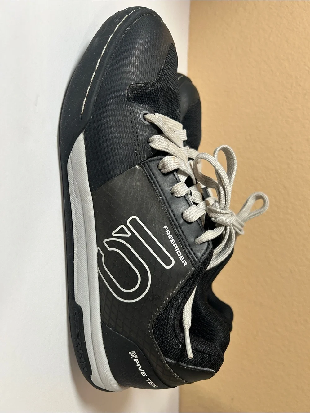 Men’s Freerider Black Lace-Up Mountain Bike Shoes